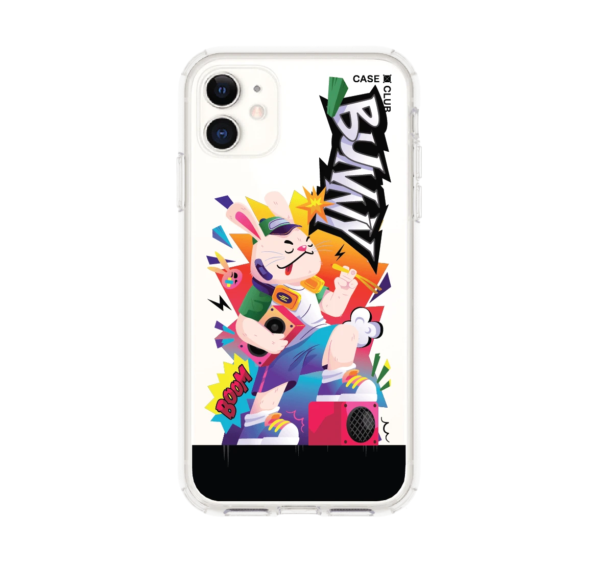 iphone 11 clear case dj bunny